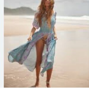 Spell Lovers Beach Maxi Dress Size L EUC